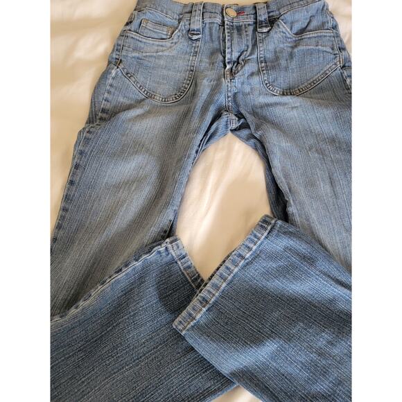 Tommy Jeans Premium Denim Red Label Size 7 Flared Leg Medium Wash - Picture 8 of 10